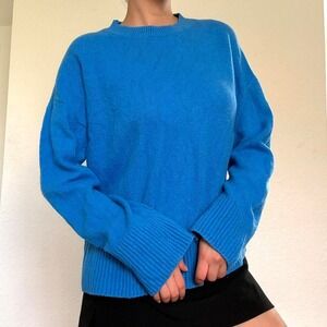 & Other Stories Blue Wool Knit Sweater